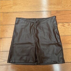 H&M Brown V Cut Skirt